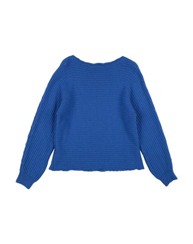 Kid Girl Sweater Blue Size 10 Virgin Wool, Viscose, Polyamide, Cashmere
