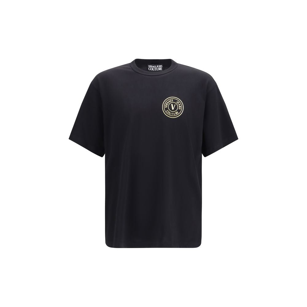 Logo-Embroidered Cotton T-shirt — Black
