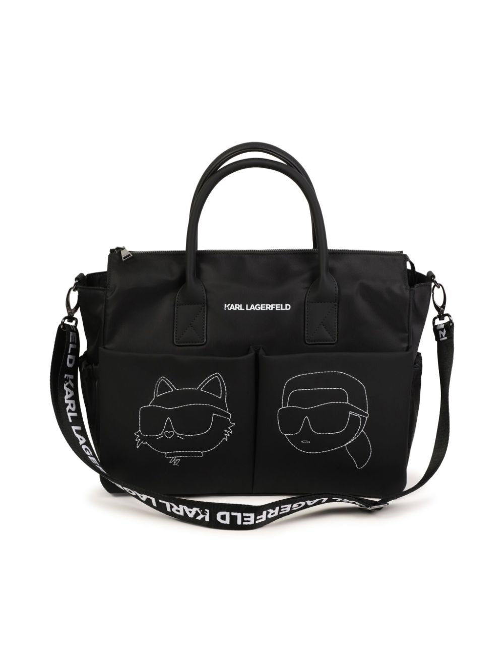 Logo changing bag - Black