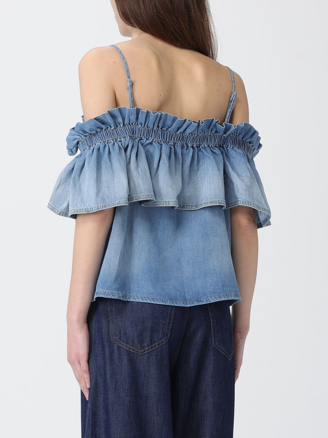Top Woman color Denim