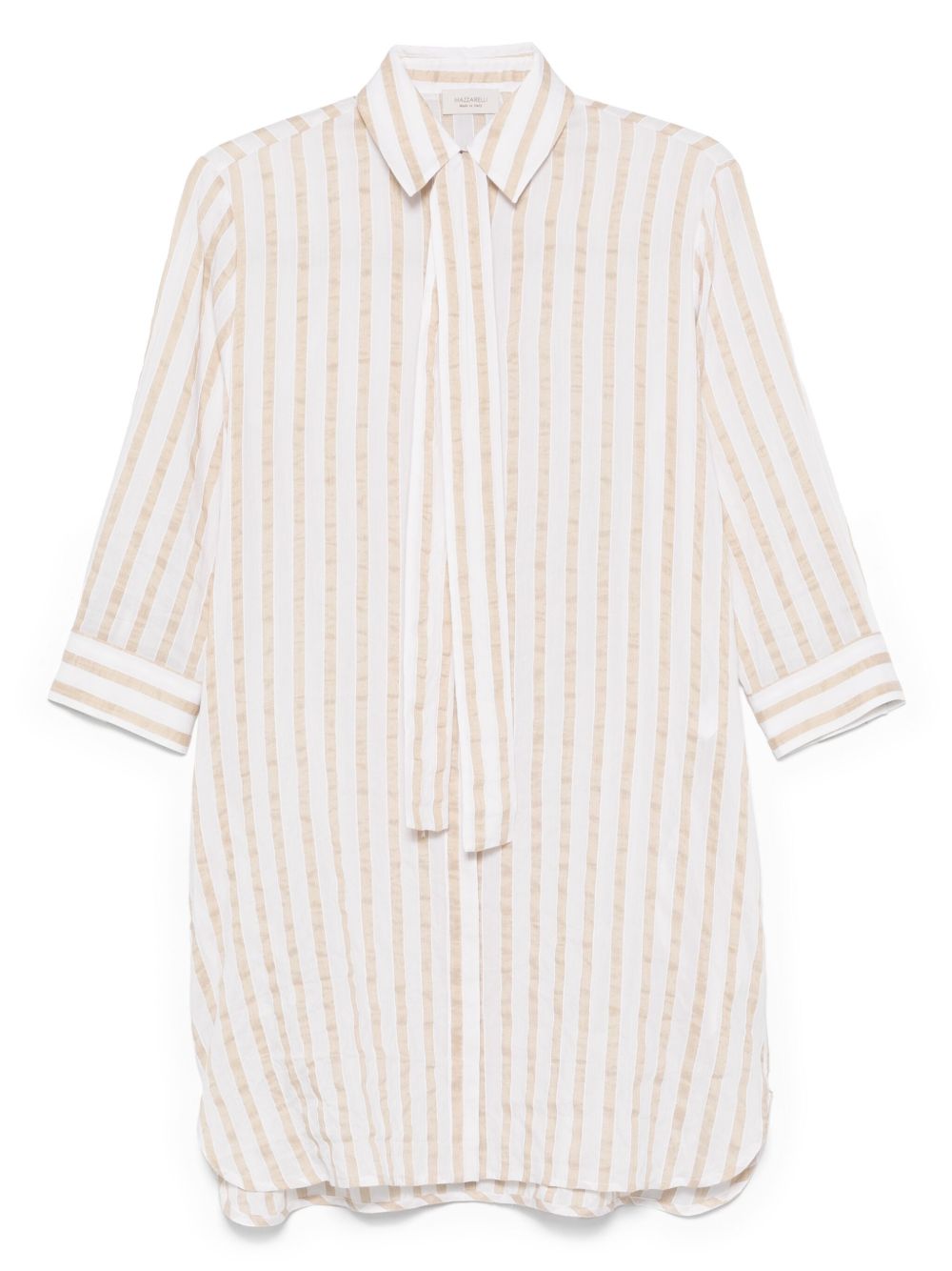 Mazzarelli striped shirt - Neutrals