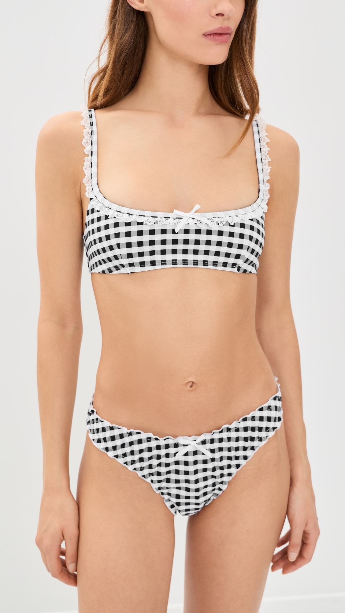 Tide Bikini Top NOIR CHECK