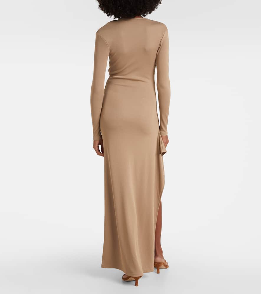 Mineral Stone embellished jersey maxi dress