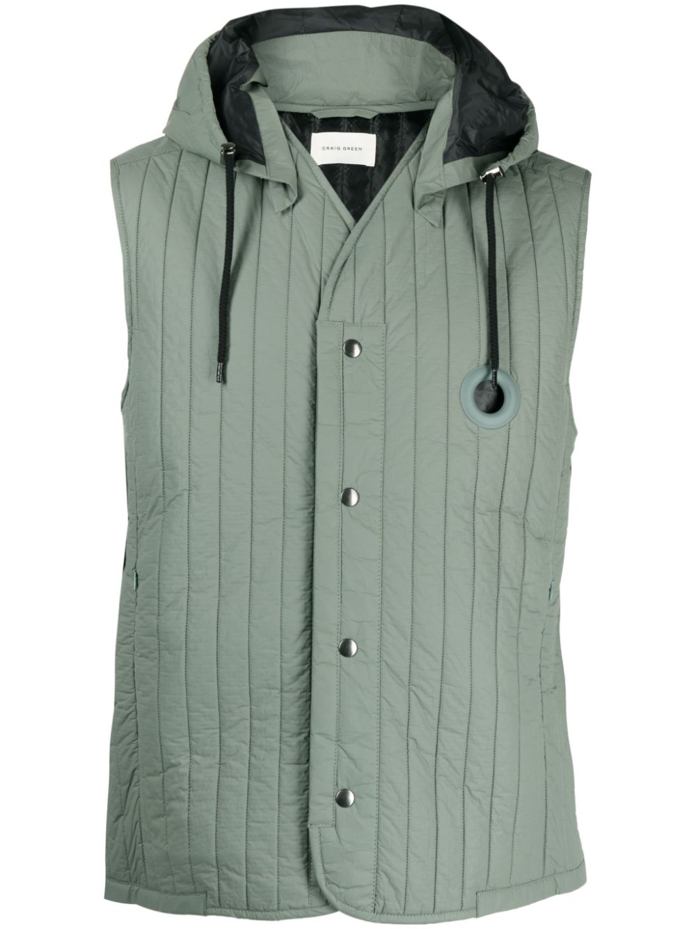 Quilted hooded gilet
