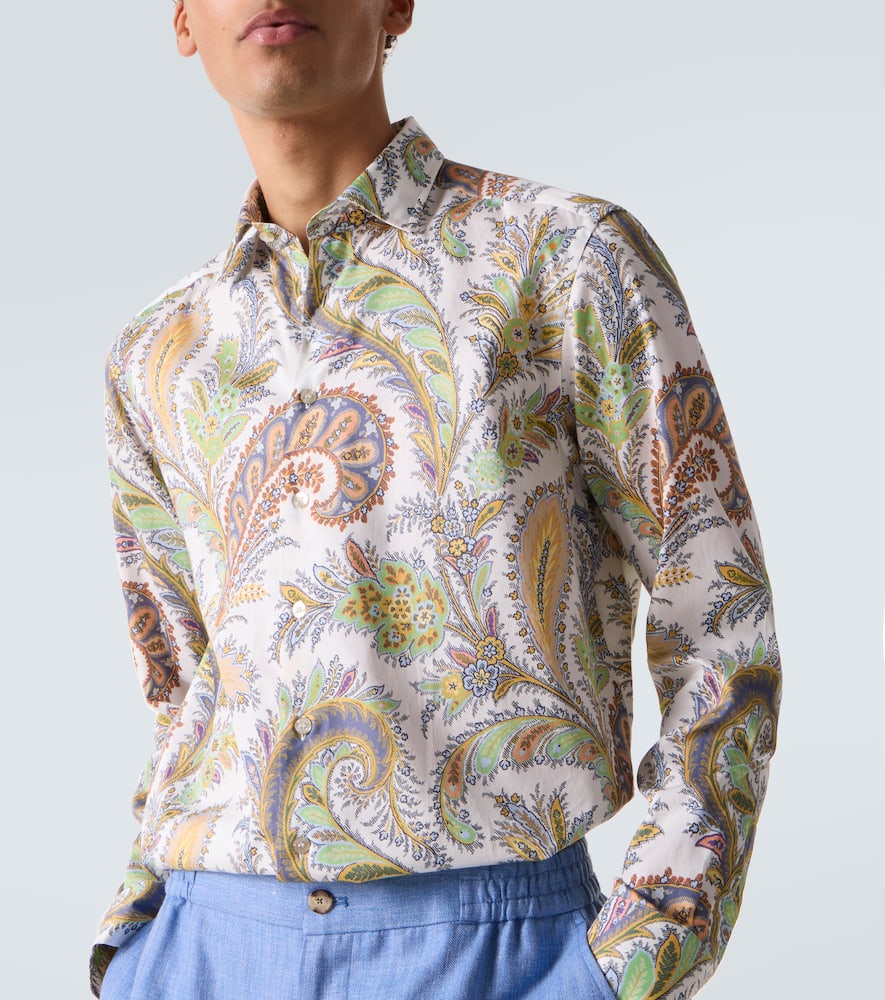 Paisley cotton poplin shirt