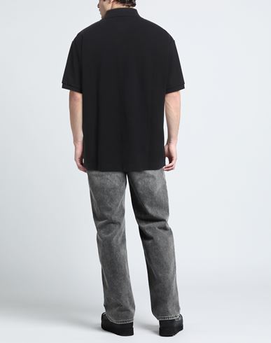 Man Polo shirt Black Size XXL Cotton