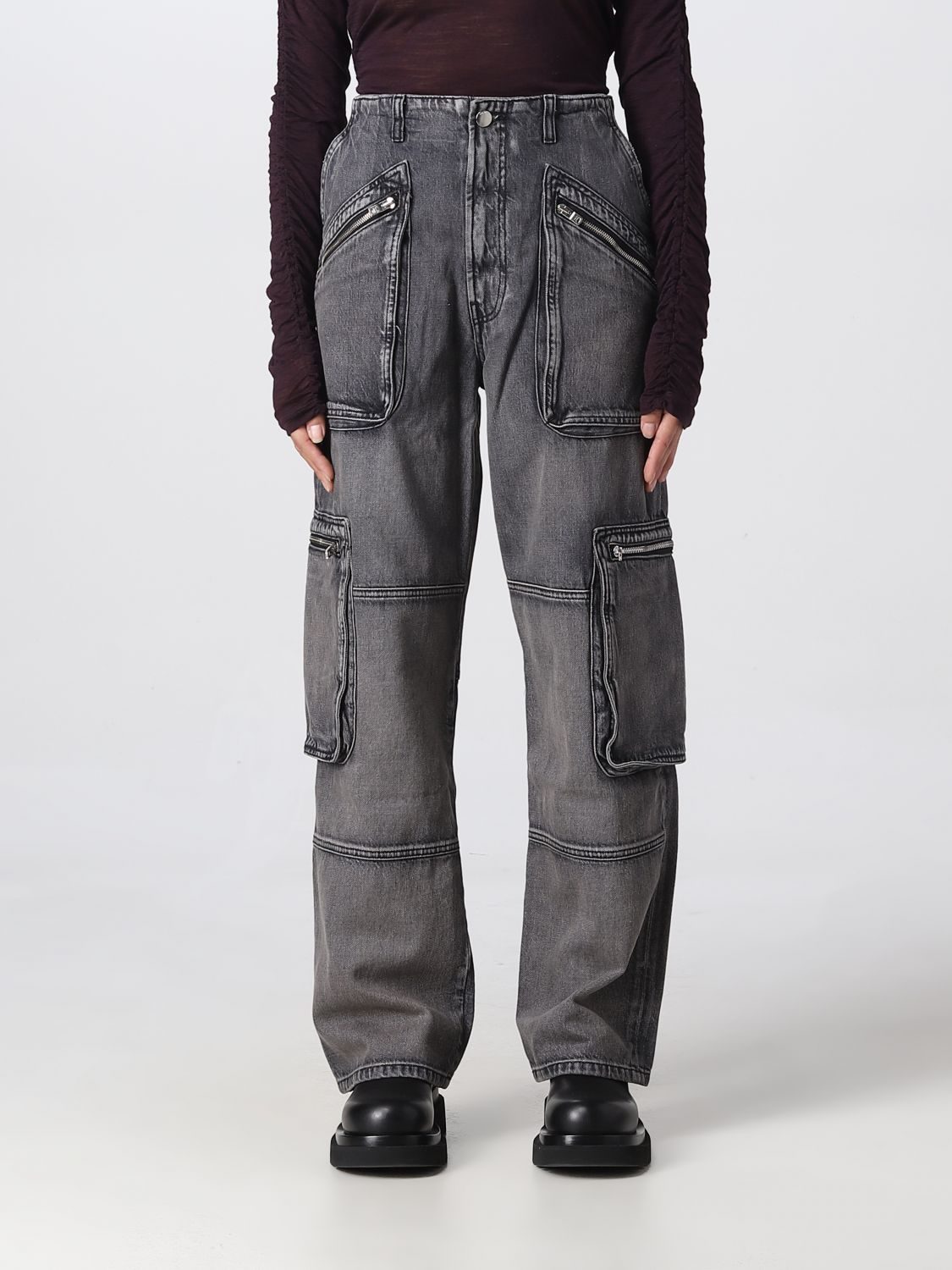 Jeans Woman color Grey