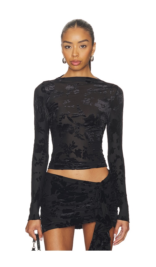SNDYS Lenora Top in Black. - L also in M, S, XL, XS