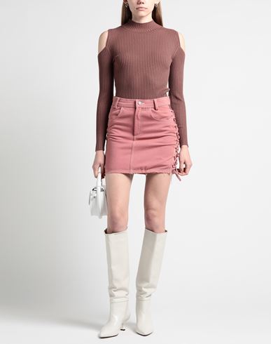 Woman Denim skirt Pastel pink
