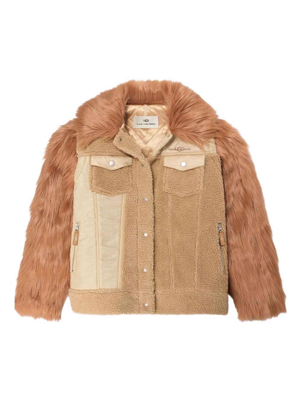 UGG x Feng Chen Wang faux-fur jacket - Neutrals