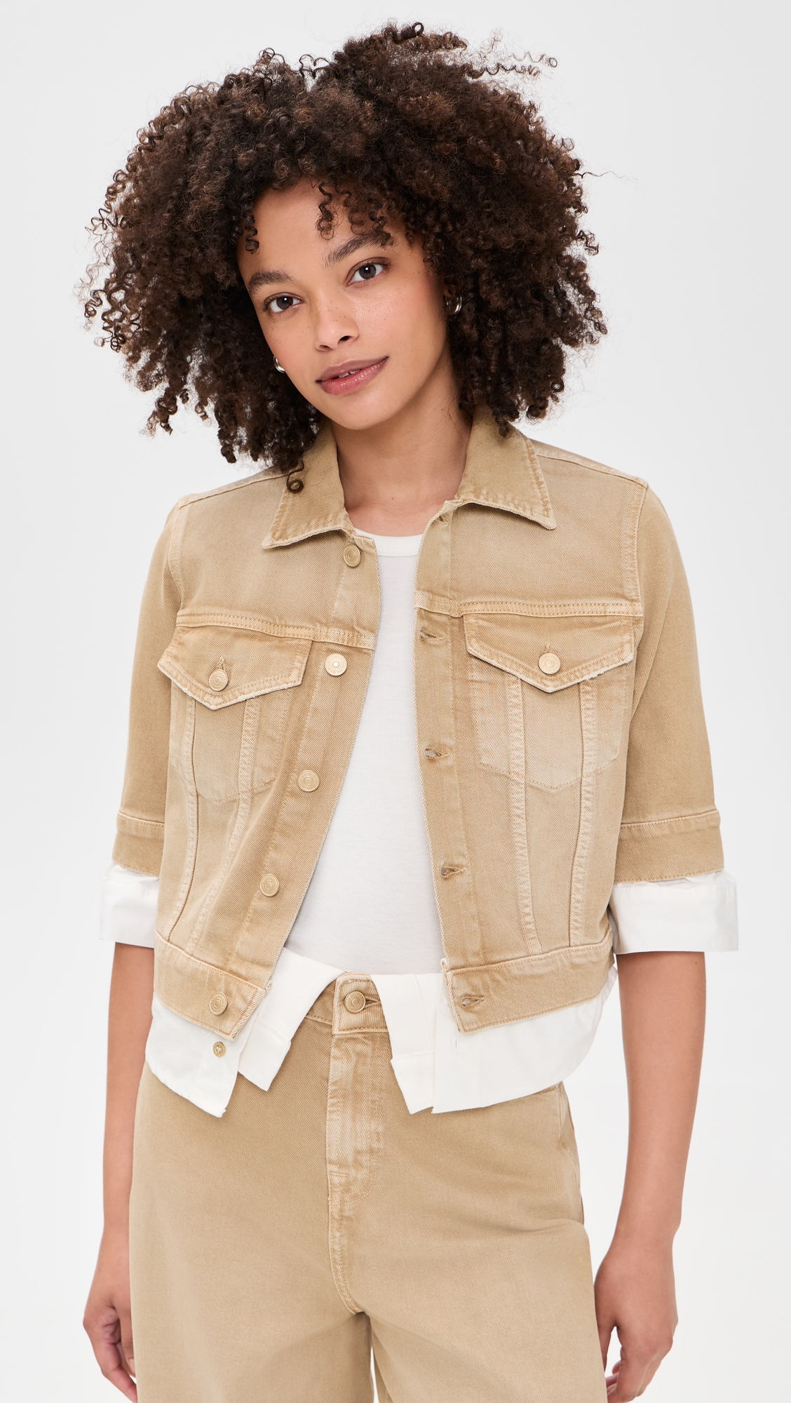 Double Layer Trucker Jacket Colored Mankind