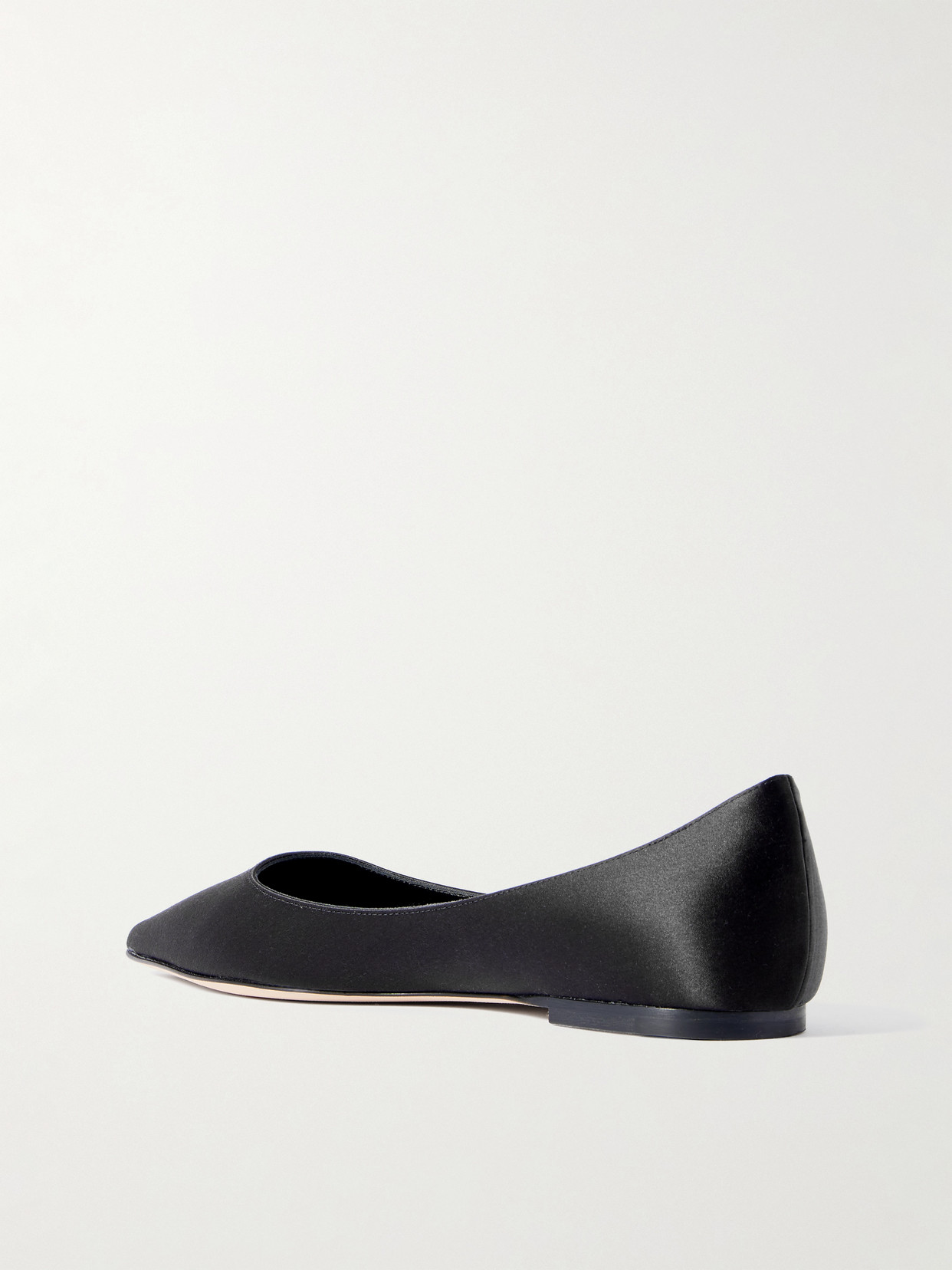Love Satin Flats - Black