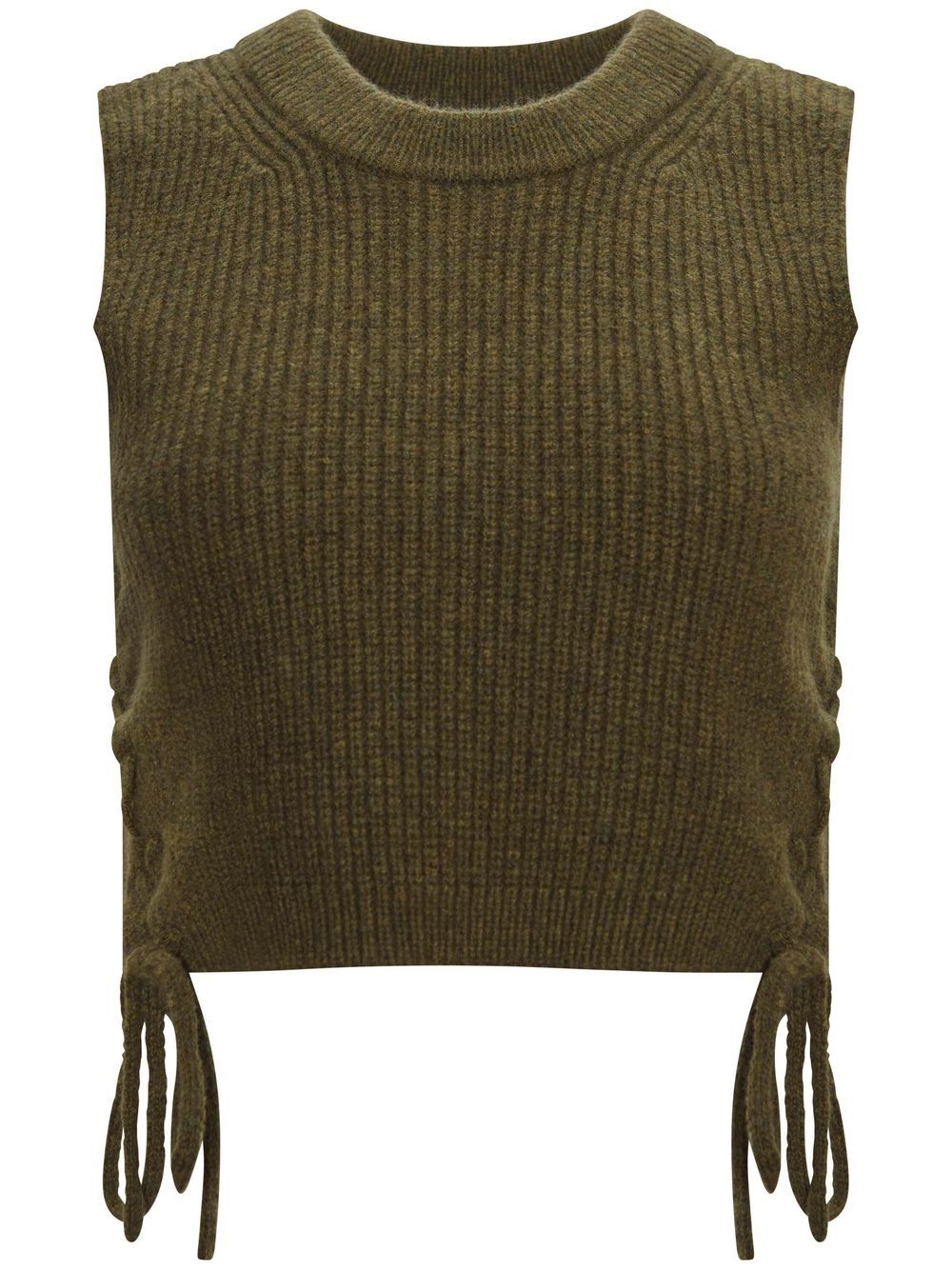 Amani knitted crop top - Green