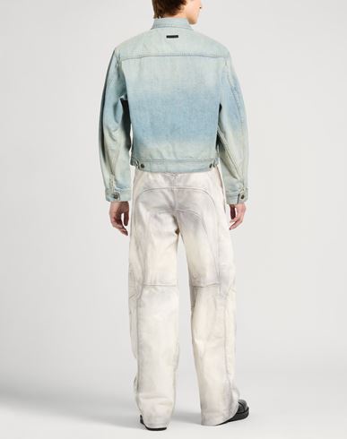 Man Denim outerwear Light blue Size S Cotton