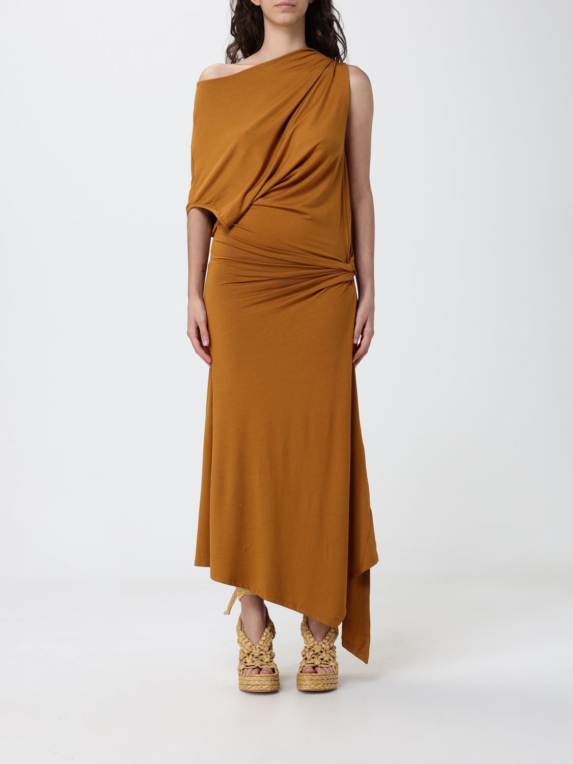 Dress Woman color Leather