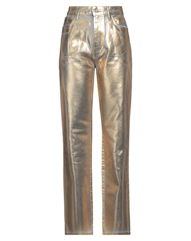 Woman Jeans Gold