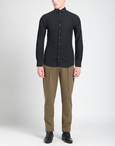 Man Shirt Black Size 15 Cotton