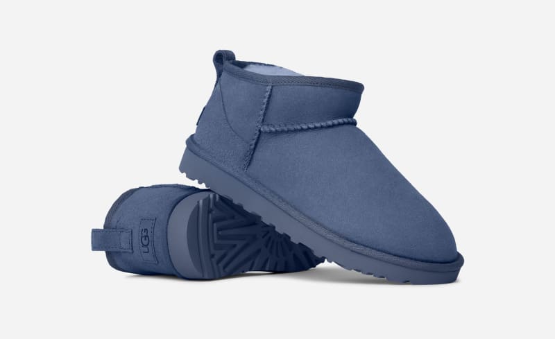 ® Women's Classic Ultra Mini Sheepskin Classic Boots in Desert Blue