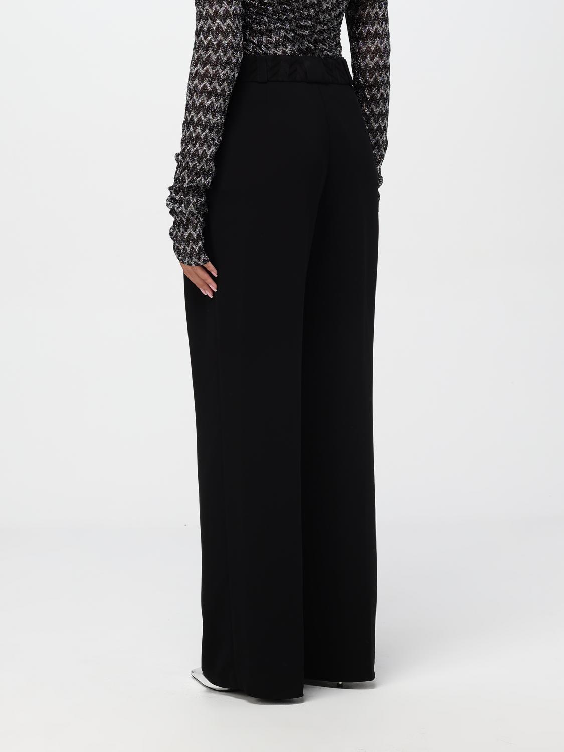 Dart-detailing trousers - Black