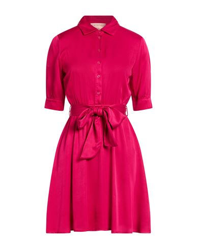 Woman Mini dress Fuchsia Size 10 Viscose