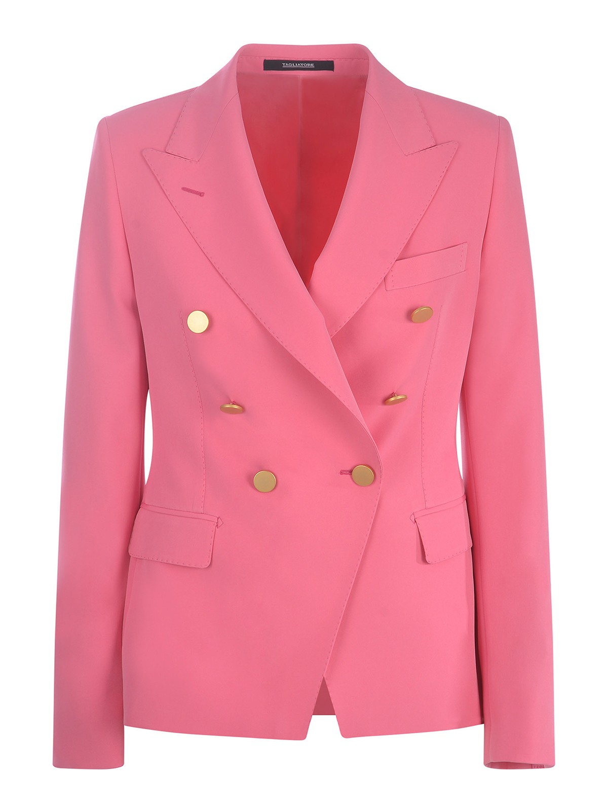 Jacket double-breasted in cady