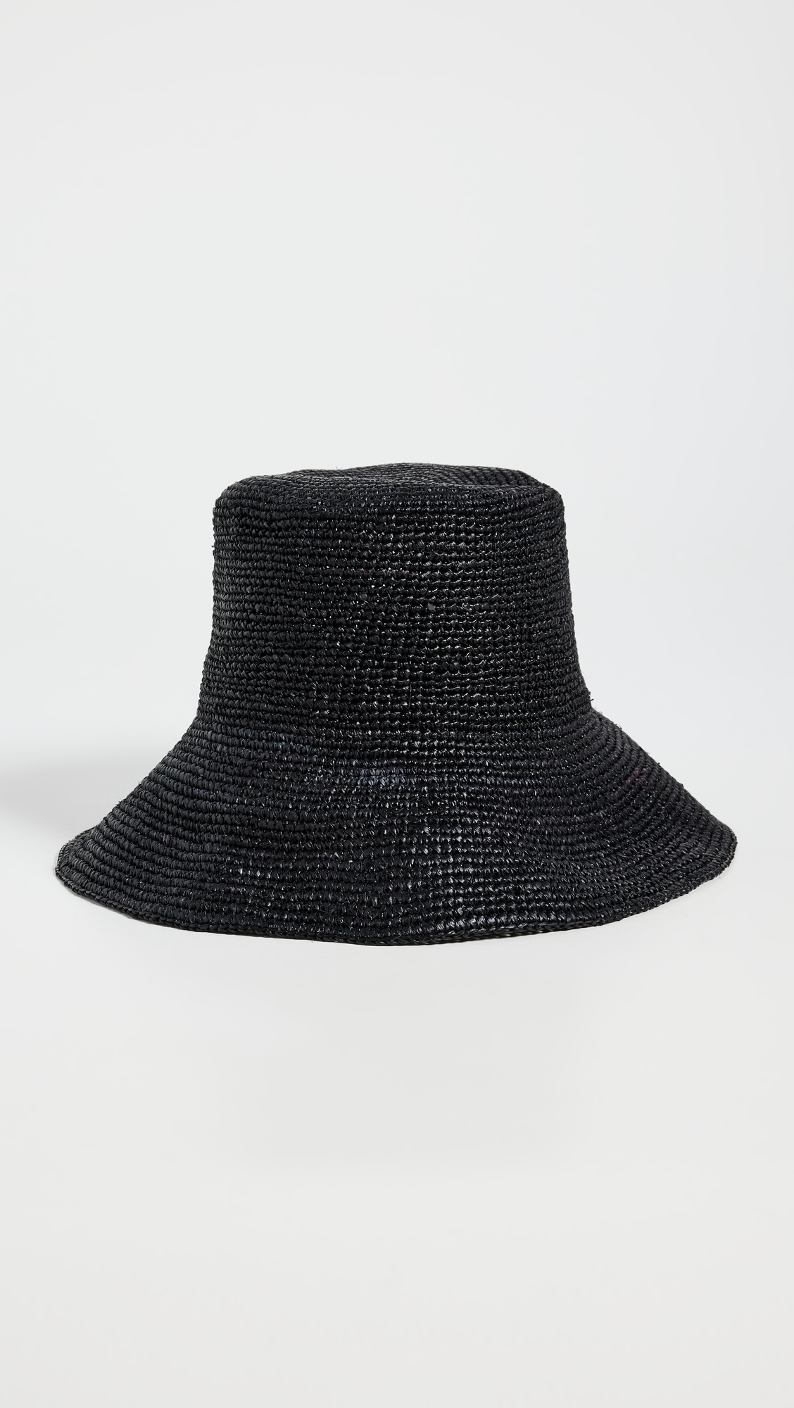 Crochet Raffia Sun Hat Black