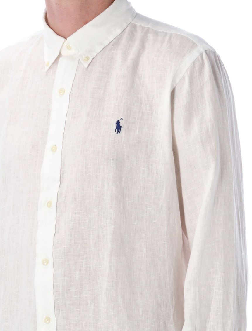 Linen Shirt With Logo