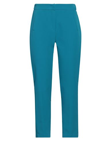 Woman Pants Azure Size S Polyester, Elastane