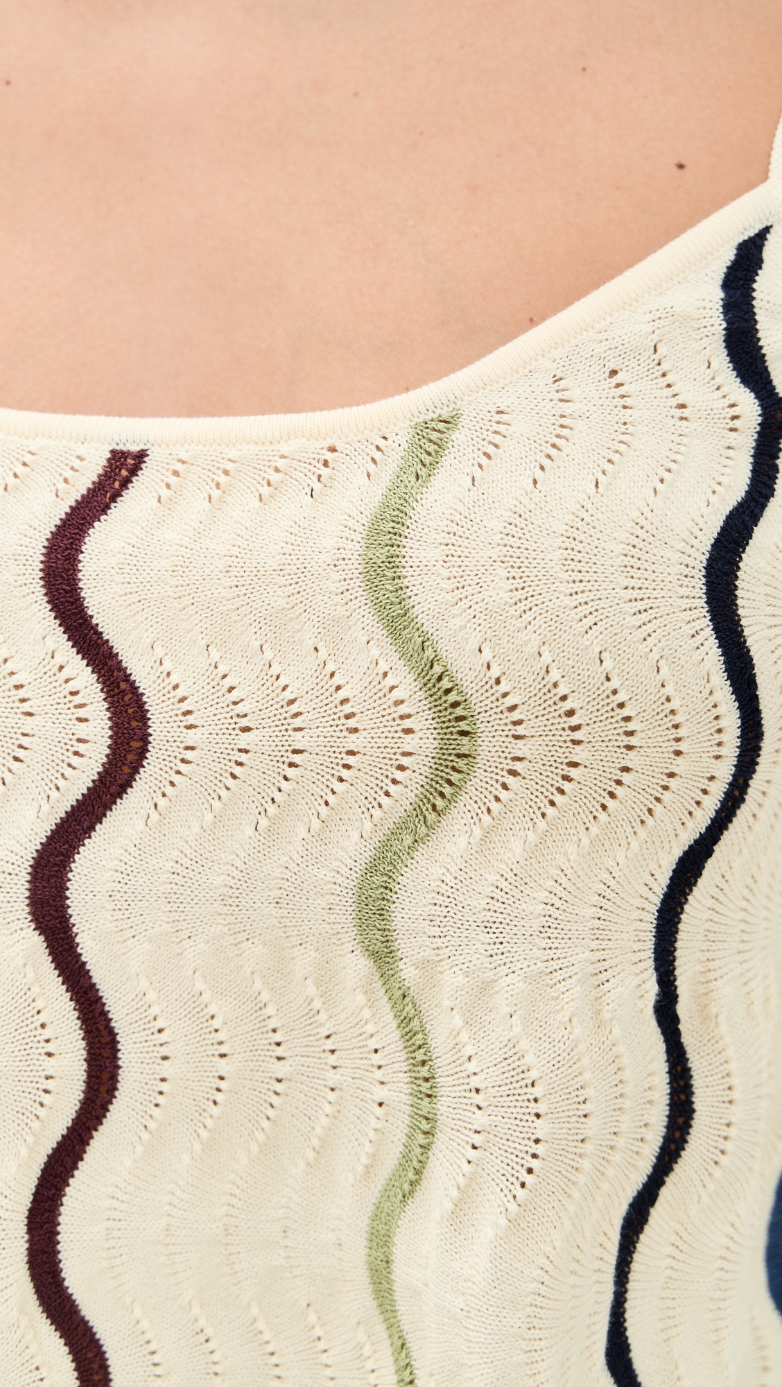 Gigi Knit Tank Cream Multi