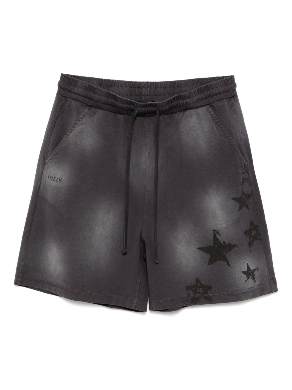FIVE CM logo-print shorts - Black