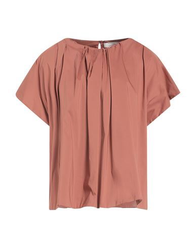 Liviana Conti Woman Top Chocolate brown Size 10 Cotton, Polyamide, Elastane
