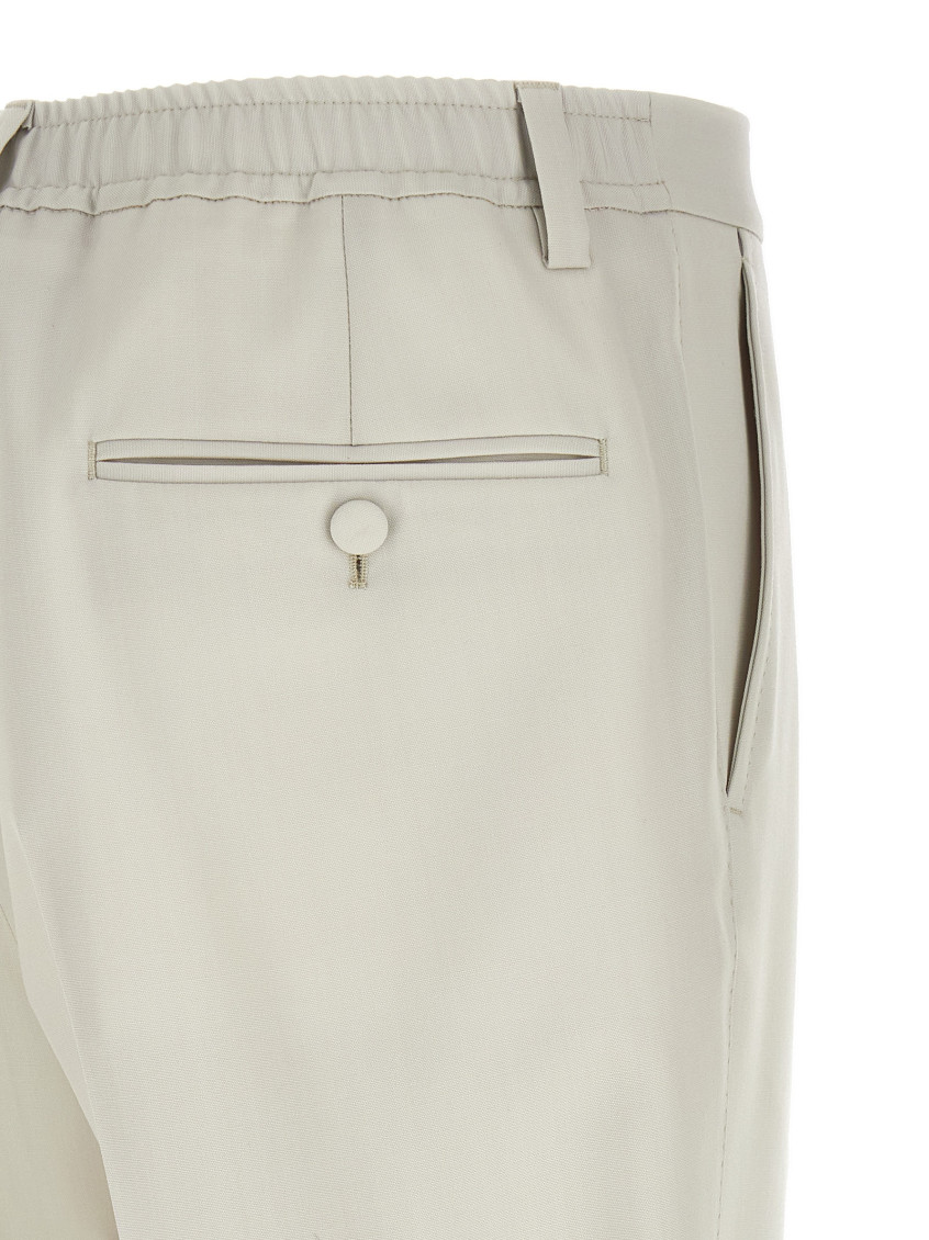 Poplin Wool Pants