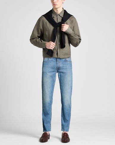 Man Jeans Blue Size 34 Cotton, Elastane