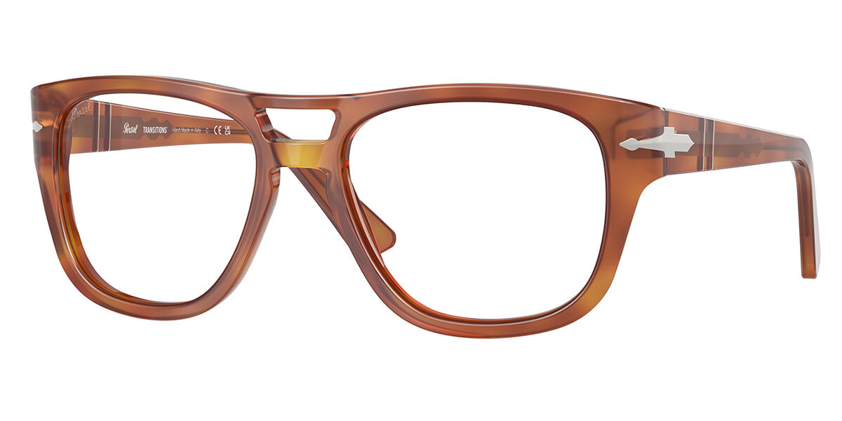 Persol PO3366S 96/GJ Men's Eyeglasses Brown Size 58 - Blue Light Block Available