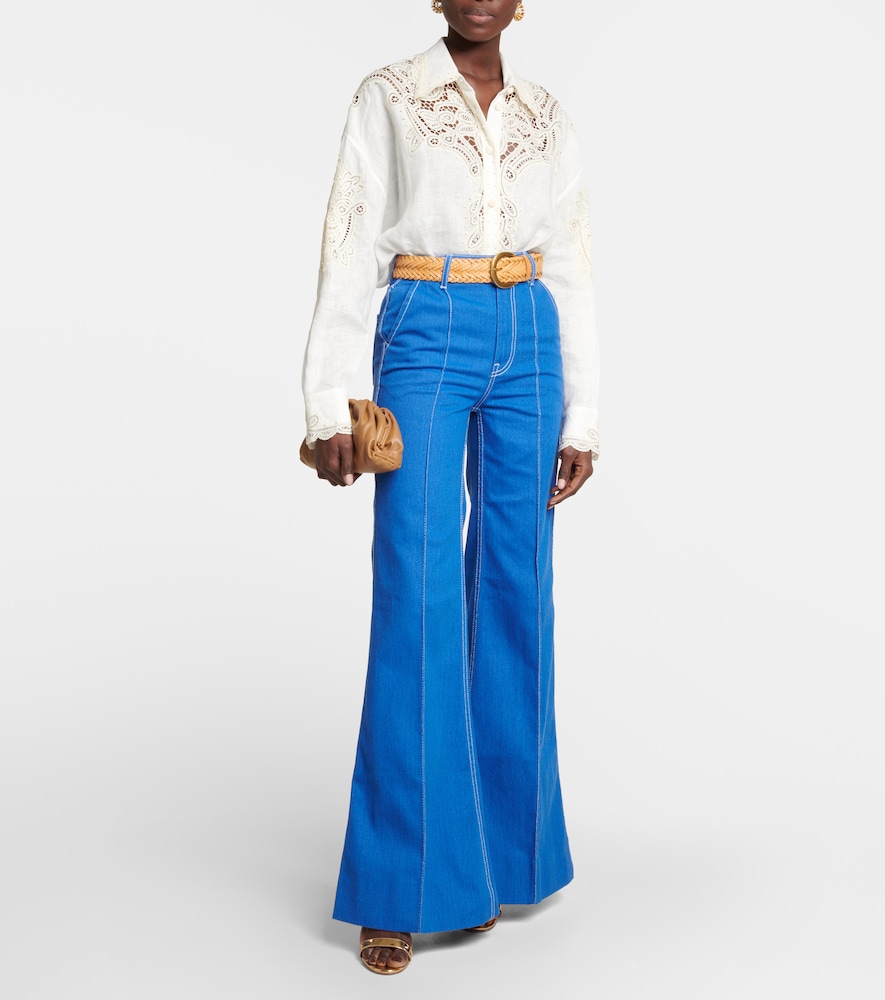 Zimmermann High Tide high-rise flared jeans