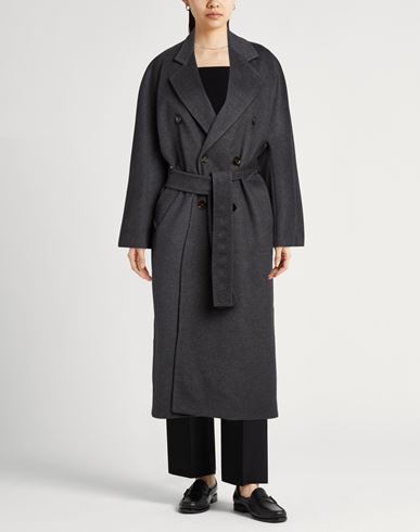 Woman Coat Grey Size 10 Wool, Polyester, Acrylic