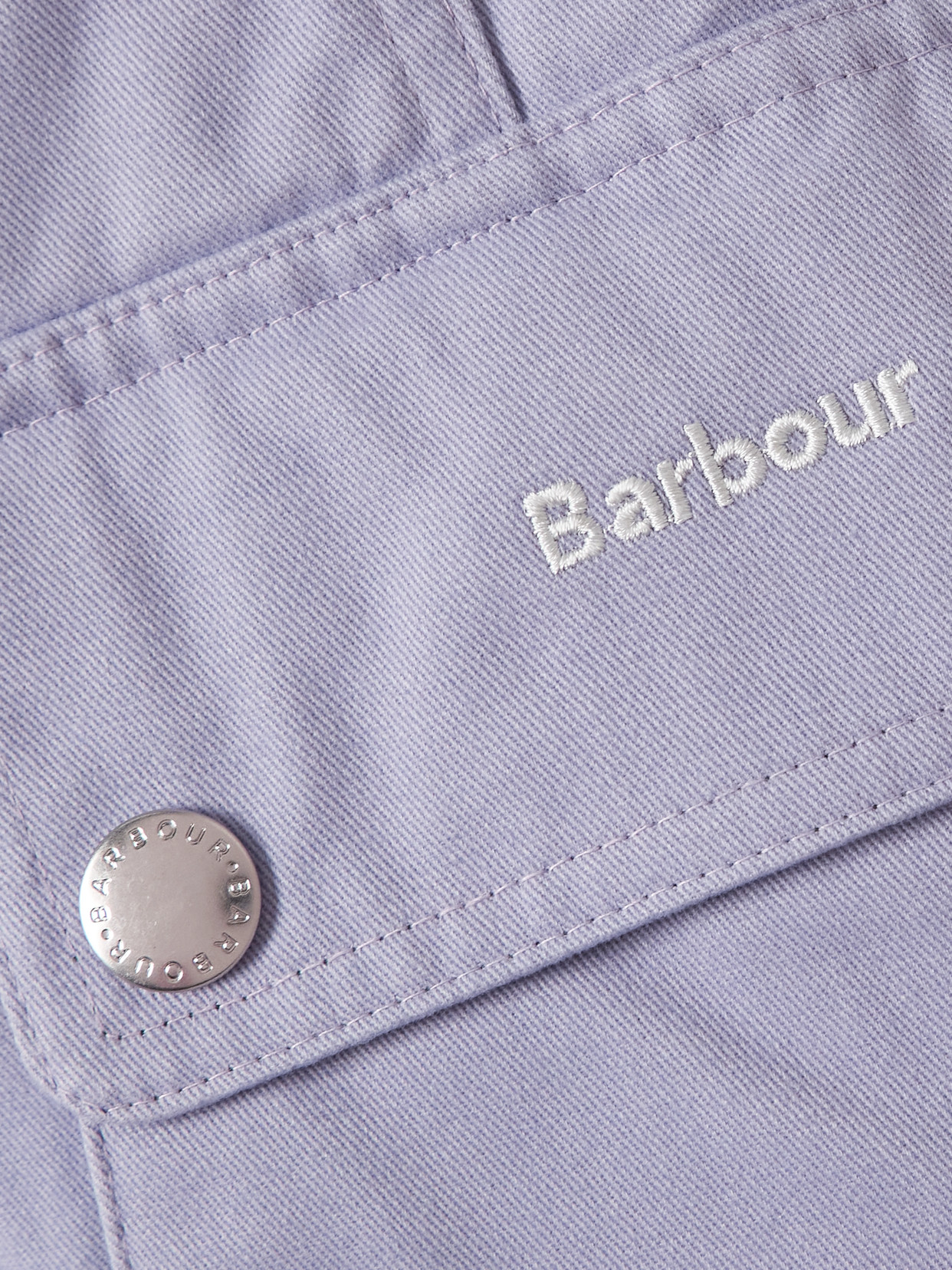 Beadnell Convertible Corduroy-trimmed Cotton-twill Jacket - Purple