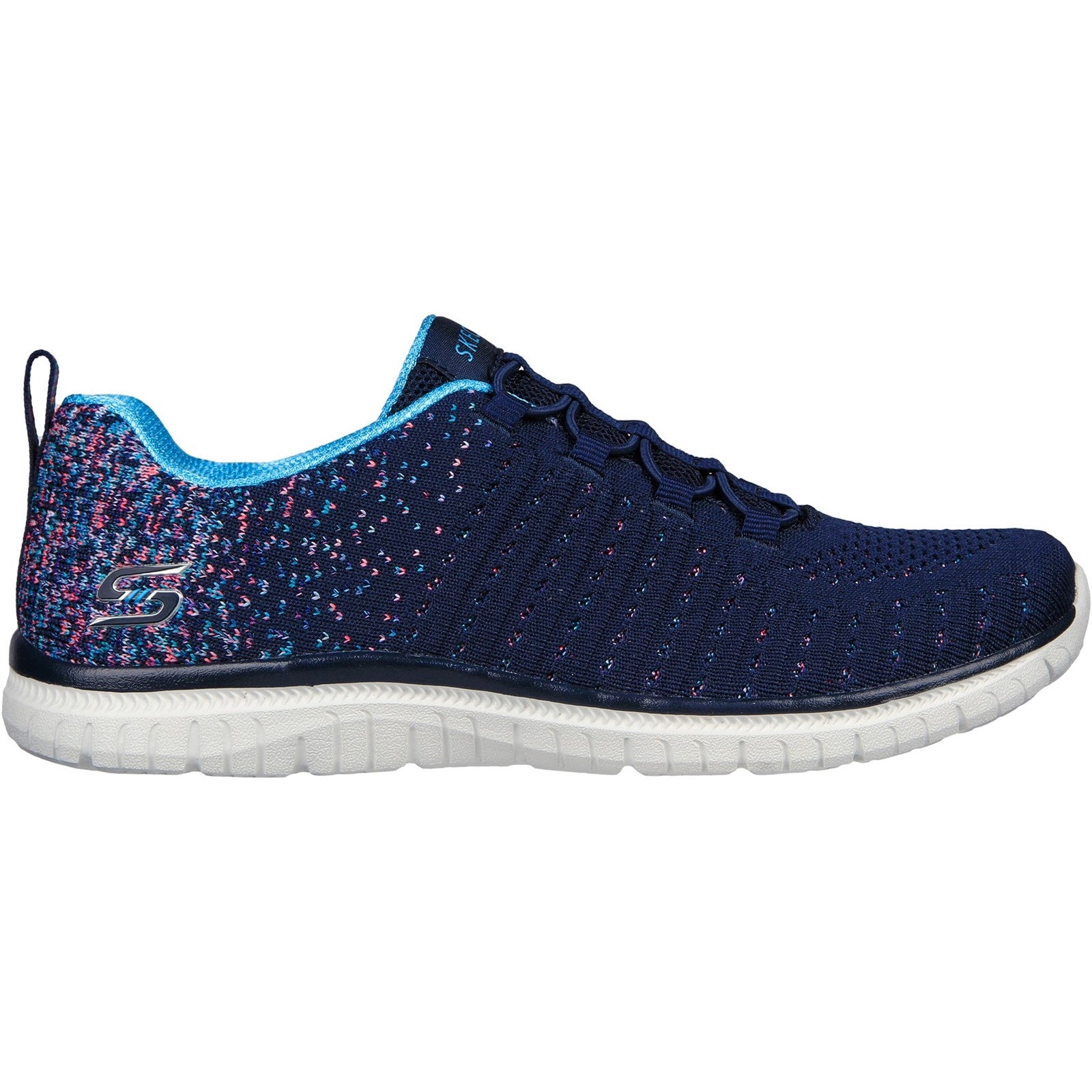Skechers Womens Virtue 104411-Nvbl Navy/Blue Slip on Shoe