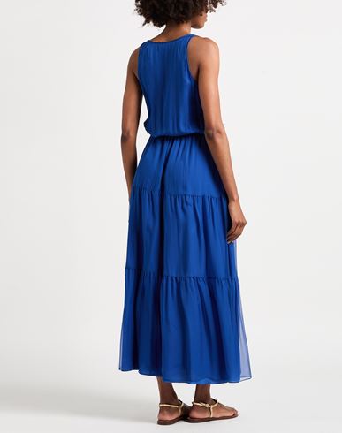 Woman Maxi dress Blue Size 6 Silk