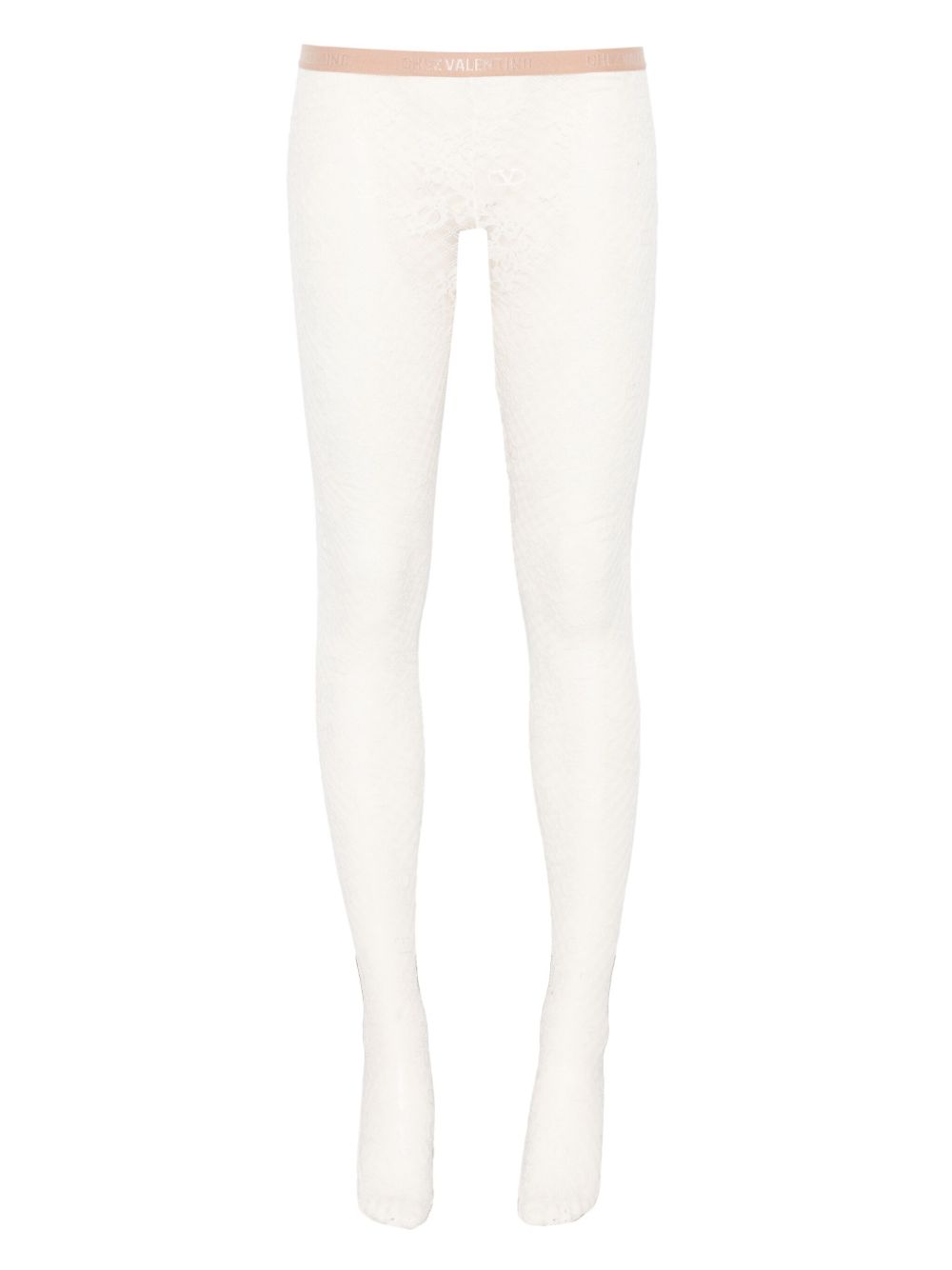 Valentino Garavani lace tights - White