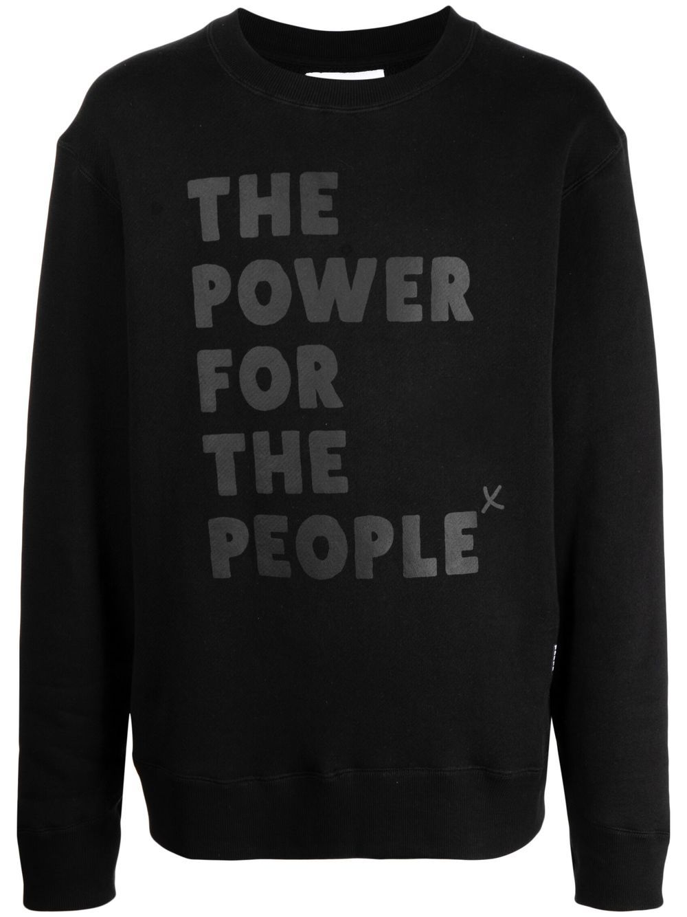 Logo-print detail sweatshirt - Black