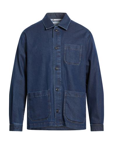 Man Denim shirt Blue Size 40 Cotton, Modal, Elastane