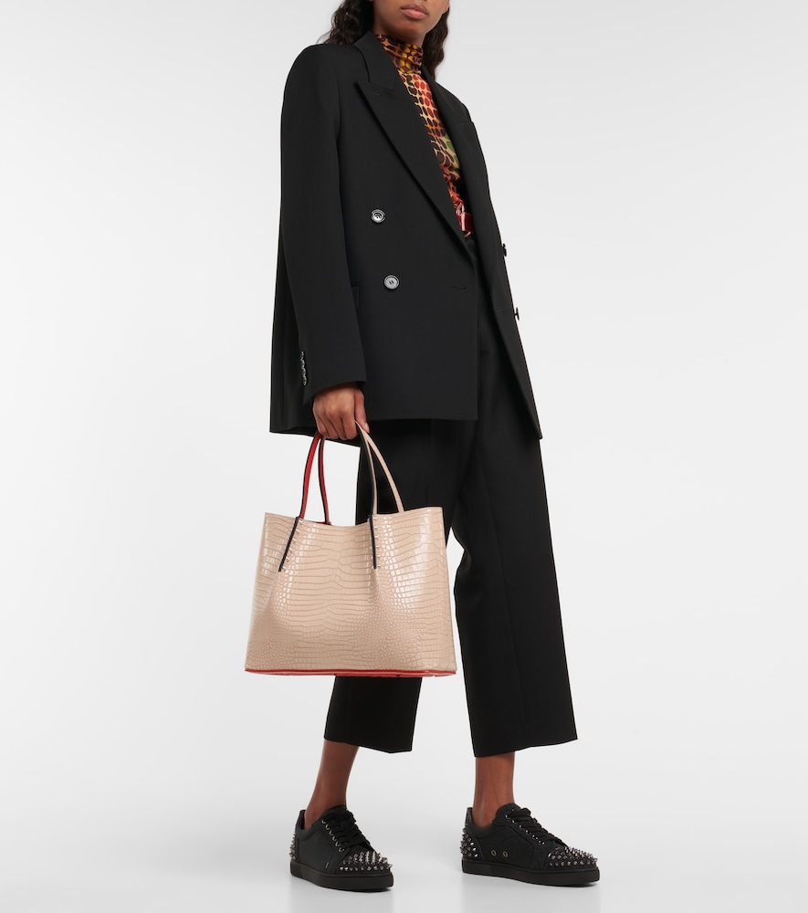 Cabarock Small croc-effect leather tote