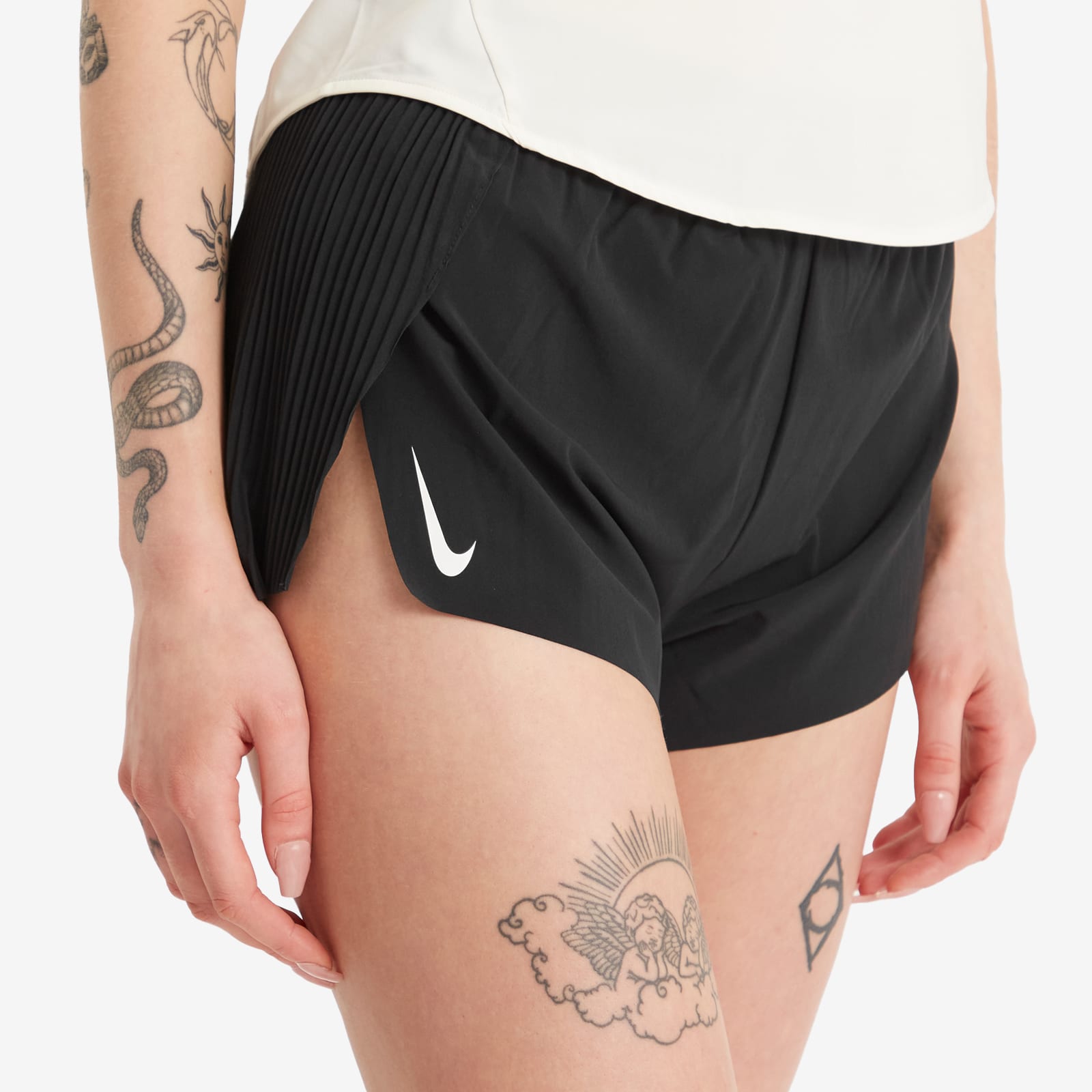 Nike Women's Aeroswift Short in Black/White