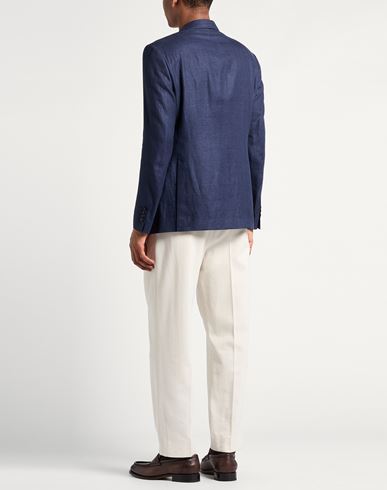Man Blazer Navy Size 42 Hemp, Cotton