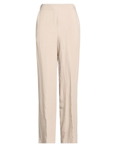 Woman Pants Taupe Size 6 Viscose, Linen