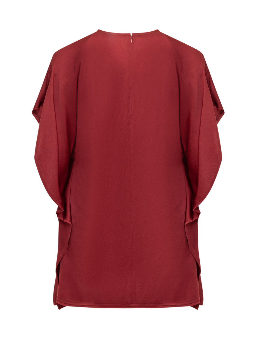 Draped Mini Jersey Dress