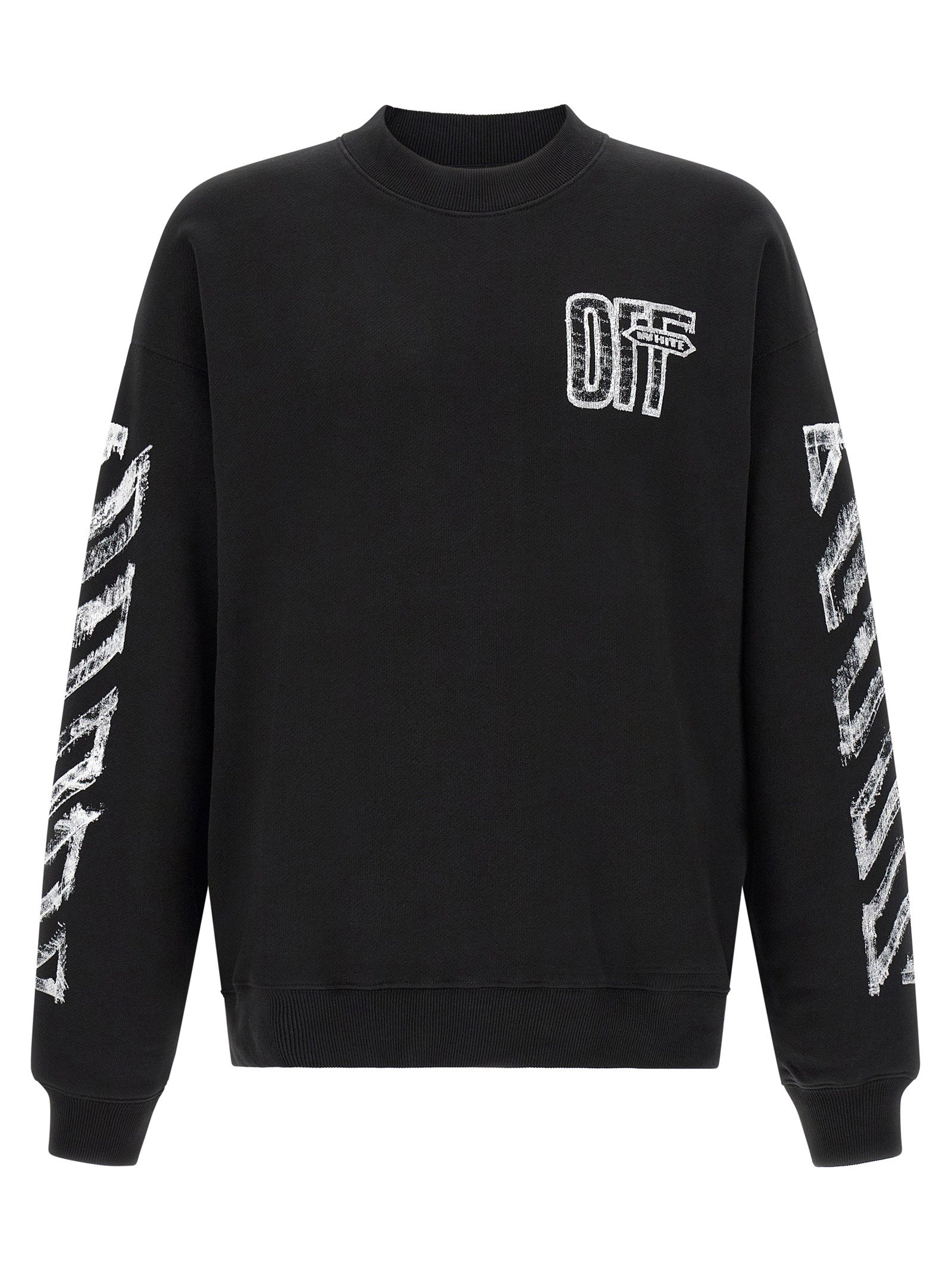 Motion Arrow Graphic Sweatshirt — Black