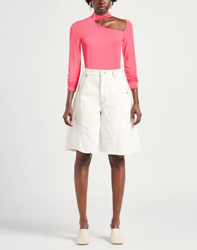 Woman Top Coral Size 0 Viscose, Polyamide, Cashmere, Elastane