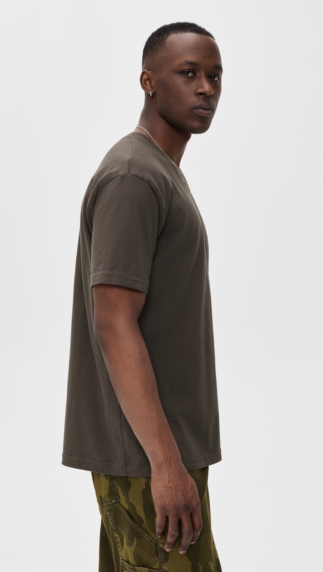 Crew T-shirt Brown